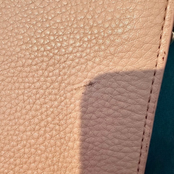 Tory Burch Cream Crossbody Kira Pebbled Leather Bag 91/2x51/2 - Picture 6 of 8